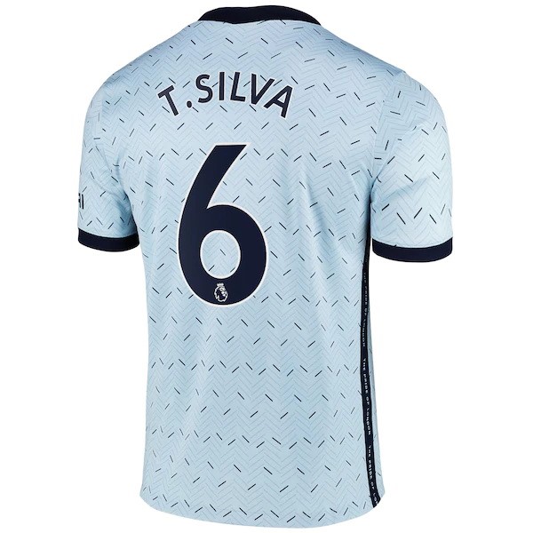 Camiseta Chelsea NO.6 T. Silva 2ª Kit 2020 2021 Azul